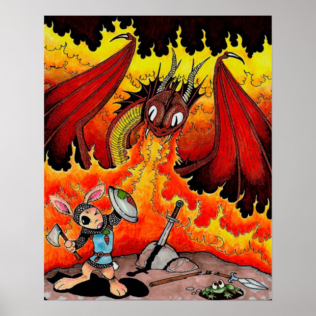 Rabbit Dragonslayer Poster (Framsidan)