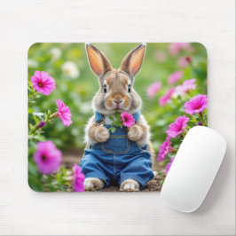 Rabbit Eating Petunia Flowers Musmatta