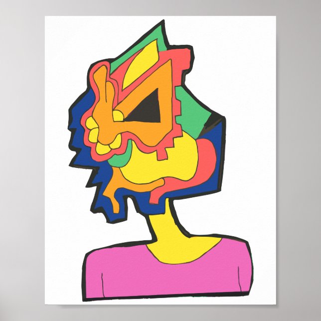 Rabbit Face Poster (Framsidan)