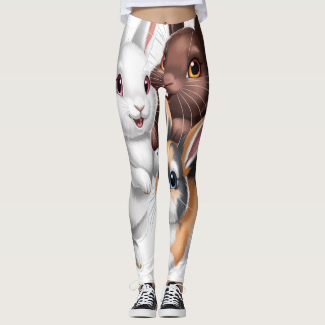 Rabbit family  leggings (Framsida)