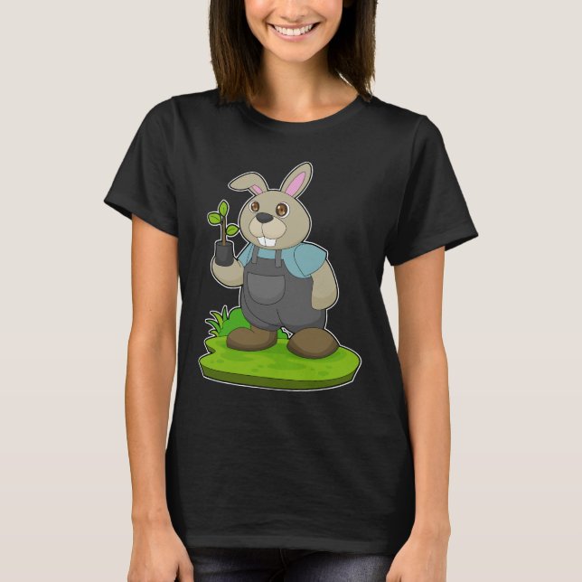 Rabbit Farmer Seedling T Shirt (Framsida)