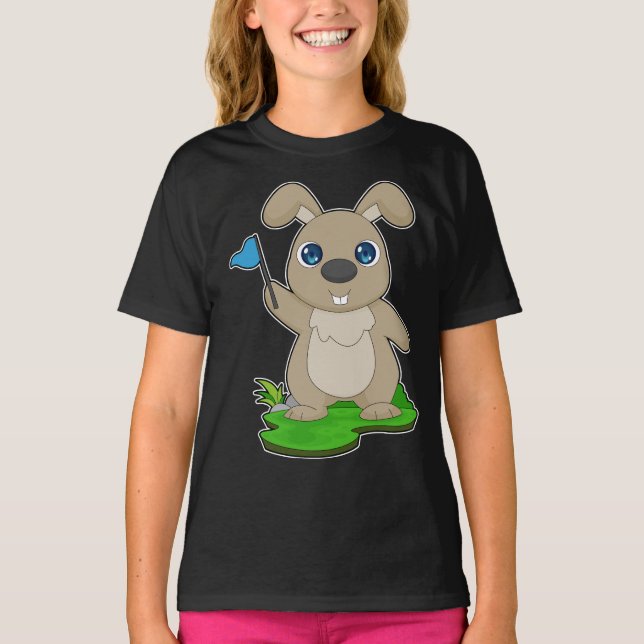 Rabbit Flagga T Shirt (Framsida)