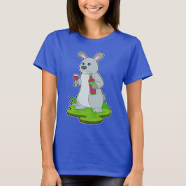 Rabbit Flaska Red vin T Shirt