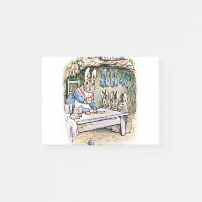 Rabbit, Flopsy Mopsy och Cottontail Post-it Block (Framsida)