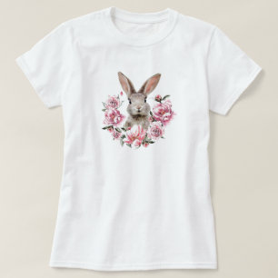Rabbit Flowers T Shirt
