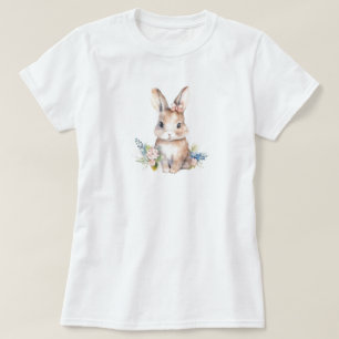 Rabbit Flowers T Shirt