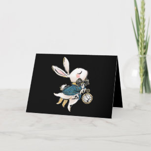 Rabbit Gift Alice i Wonderland White Rabbit Kort