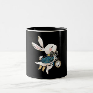Rabbit Gift  Alice i Wonderland White Rabbit Två-Tonad Mugg