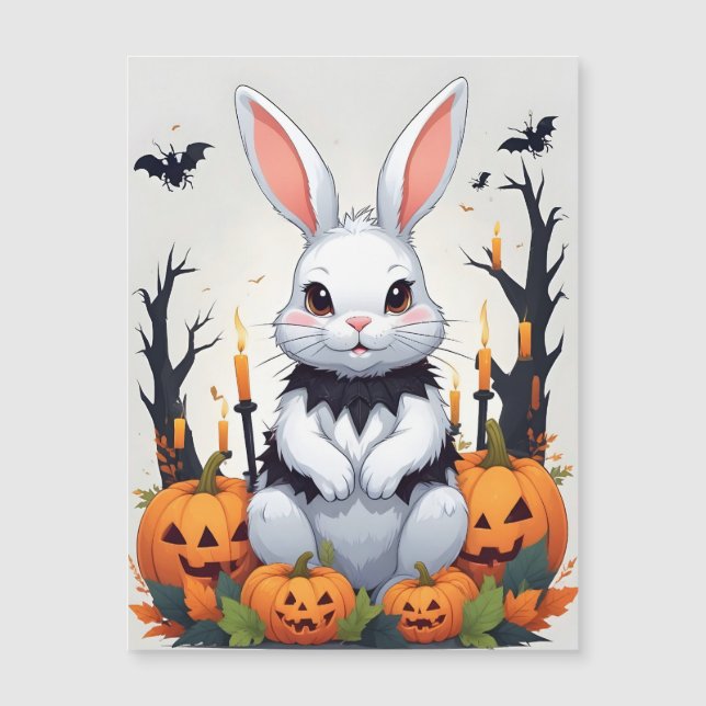 Rabbit Halloween Cute Adsible Funny Animal Magic (Framsida)