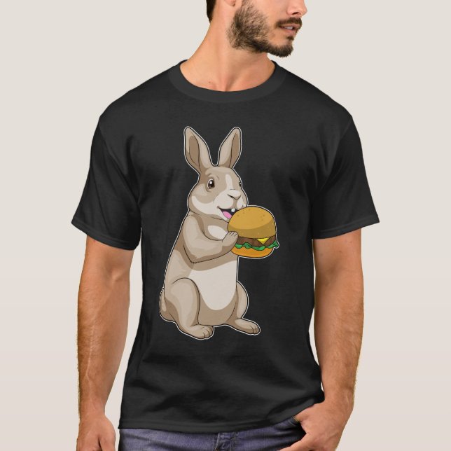Rabbit Hamburger T Shirt (Framsida)