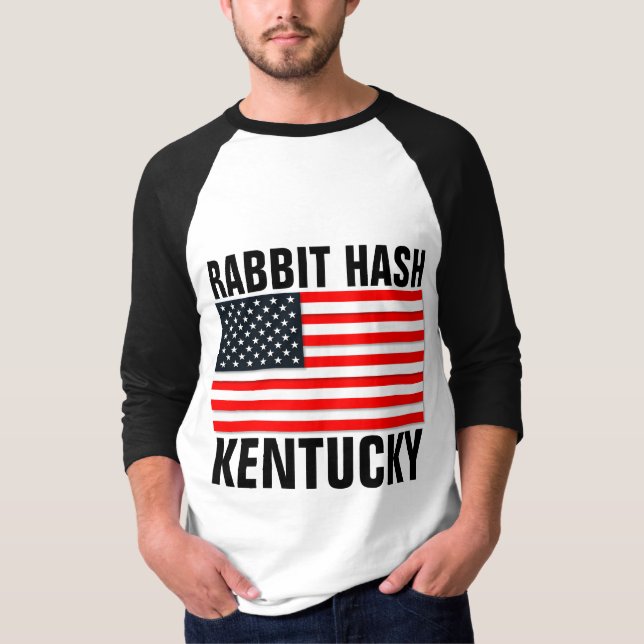 RABBIT HASH Kentucky Patriotic T-shirts (Framsida)