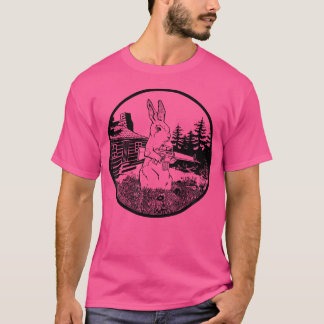 Rabbit Hunter Armed Bunny med Gun Apparel T Shirt