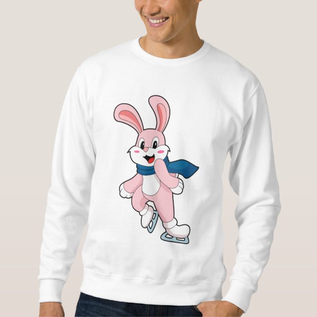 Rabbit Ice-skridskor Lång Ärmad Tröja (Framsida)