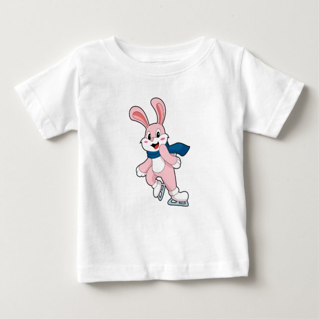 Rabbit Ice-skridskor T Shirt (Framsida)