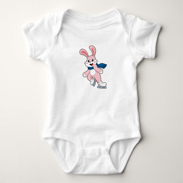 Rabbit Ice-skridskor T Shirt (Framsida)