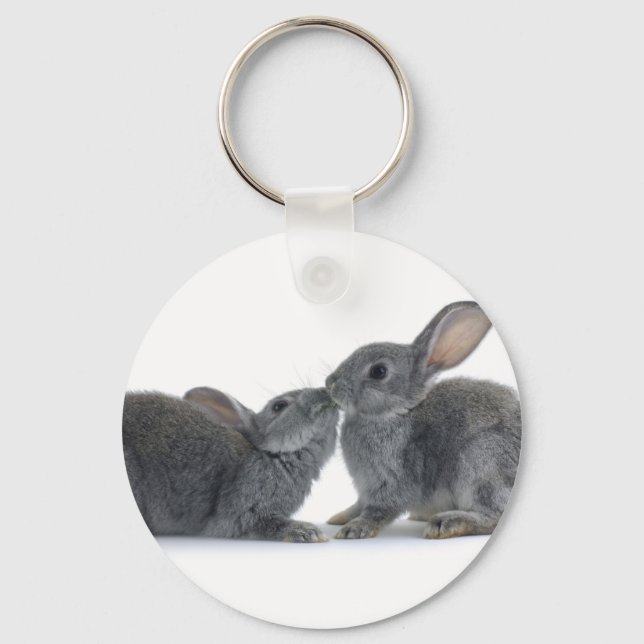 Rabbit Kiss Nyckelring (Framsida)