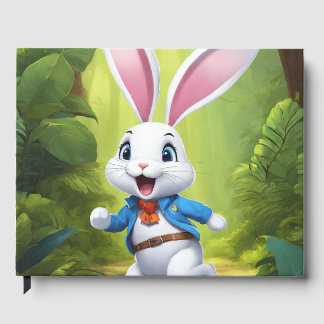 Rabbit Logo Black Guest Book Gästböcker