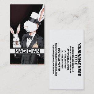 Rabbit Magician Visitkort