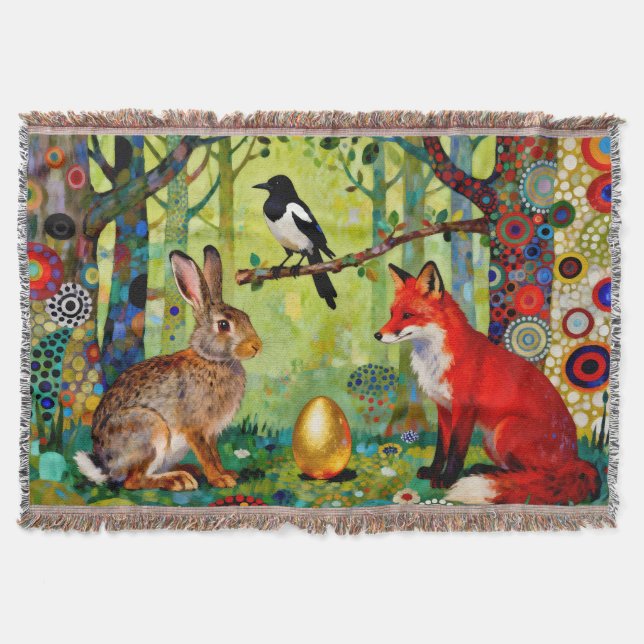 Rabbit, Magpie, Fox and “The Forest’s Secret”  Filt (Framsidan)
