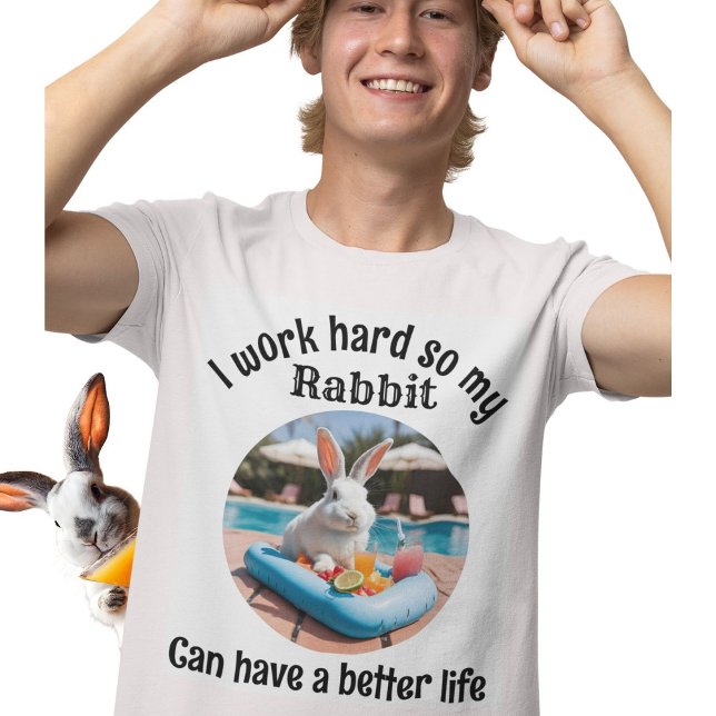 Rabbit Manarnas sällskapsdjur T Shirt (Skapare uppladdad)