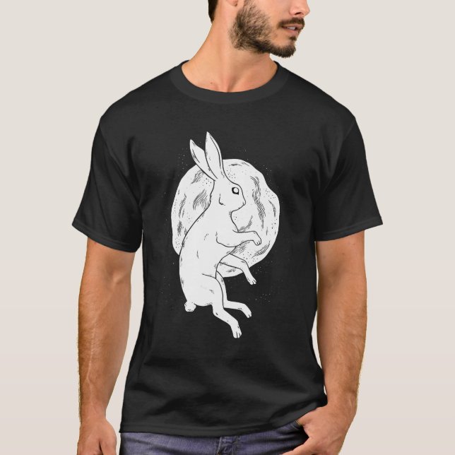 Rabbit Måne T Shirt (Framsida)