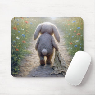Rabbit med ledsen, diskettenhet med ett Blanket Musmatta