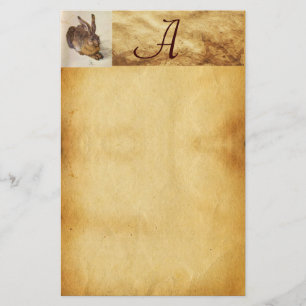 RABBIT-monogrammet ( Young Hare ) Brevpapper