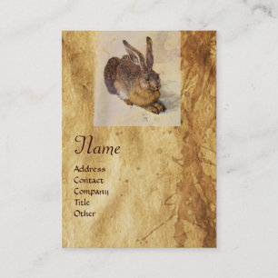 RABBIT-monogrammet ( Young Hare ) Visitkort