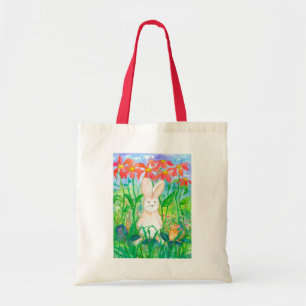 Rabbit Mouse Snigel Animal Friends Flowers Tygkasse
