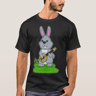 Rabbit Musician Guitar Music T Shirt
