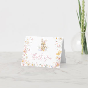 Rabbit nånbunny Baby Shower Tack Kort