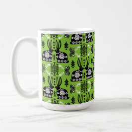 Rabbit Nordic Scandinavian FolArt Kaffemugg