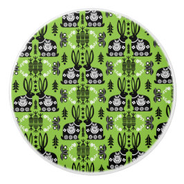 Rabbit Nordic Scandinavian FolArt Knopp