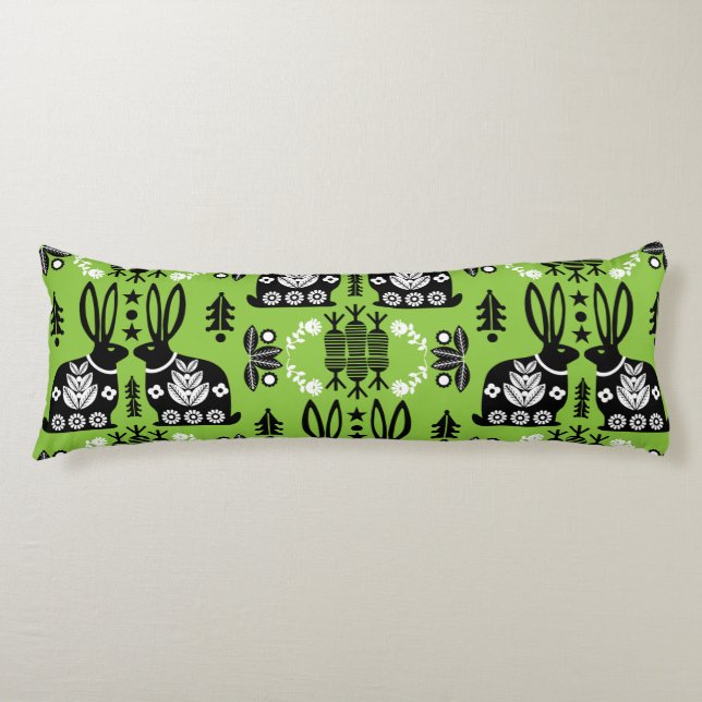 Rabbit Nordic Scandinavian FolArt Kroppskudde (Framsidan)
