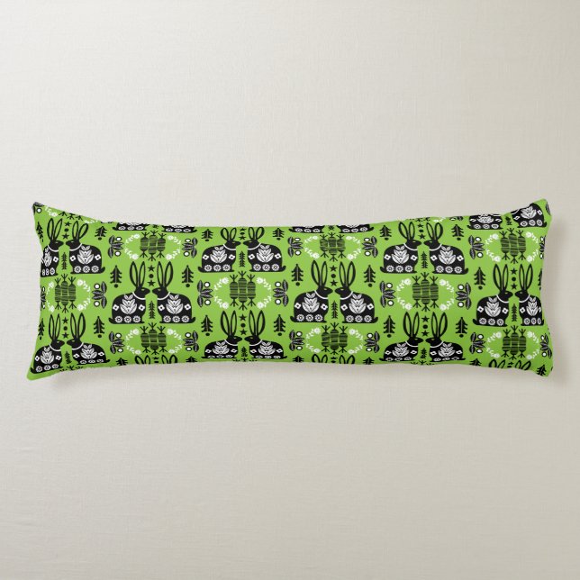 Rabbit Nordic Scandinavian FolArt Kroppskudde (Framsidan)