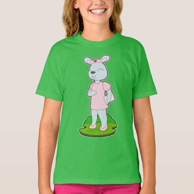 Rabbit Nurse T Shirt (Framsida)