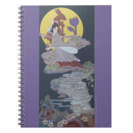 Rabbit och Måne Goddess Anteckningsbok