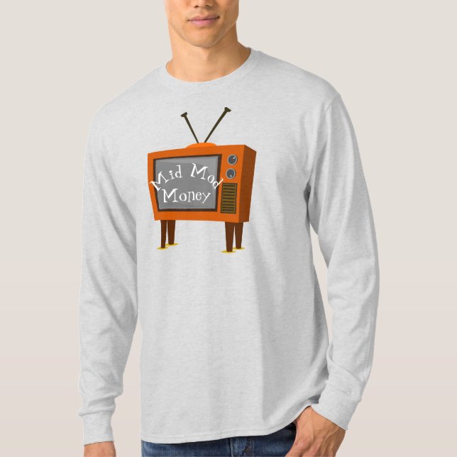 Rabbit Öron Retro Console TV Långärmad T-Shirt (Framsida)