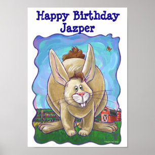 Rabbit Party Center Poster