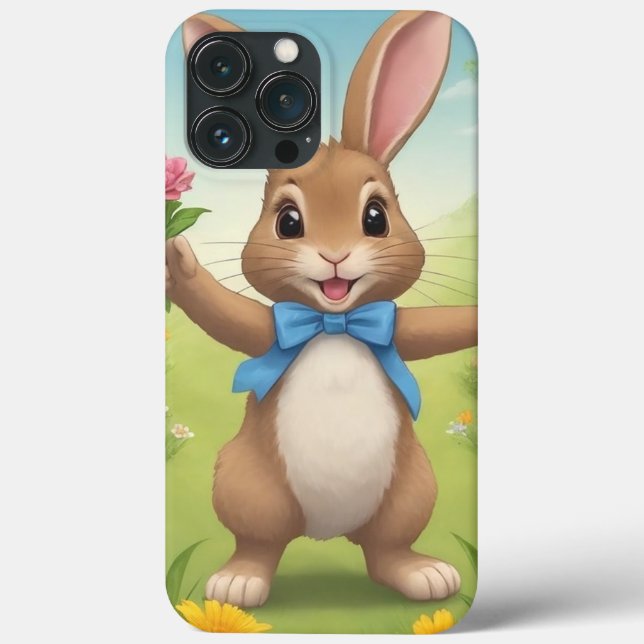 Rabbit Påsk Phone Case (Baksida)