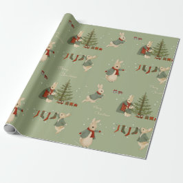 Rabbit Peter christmas Wrapping Papper Presentpapper