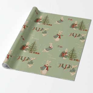 Rabbit Peter christmas Wrapping Papper Presentpapper
