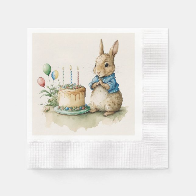 Rabbit Peter party Napkins Pappersservett (Framsidan)