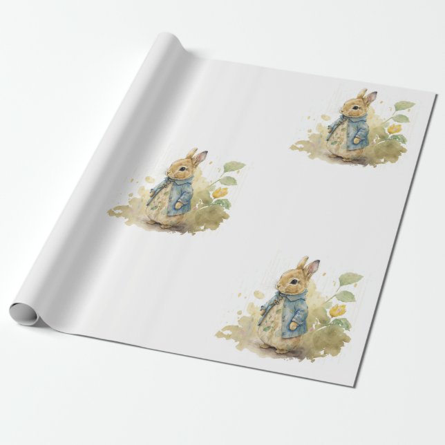 Rabbit Peter party Wrapping Papper Presentpapper (Utrullad)