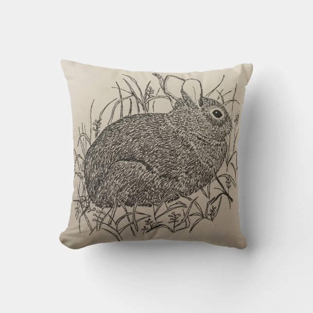 Rabbit Pillow Kudde (Framsida)
