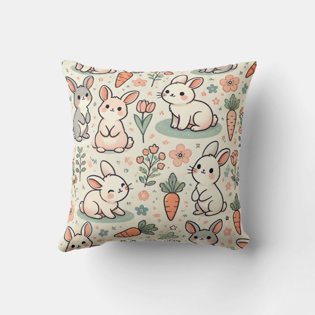 Rabbit Pillow Kudde (Baksida)