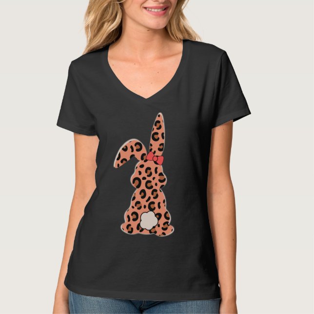 Rabbit Pints Leopard T Shirt (Framsida)