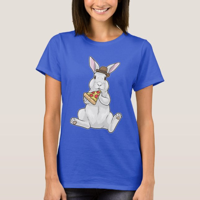 Rabbit Pizza T Shirt (Framsida)
