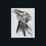 Rabbit Porträtt-profil Canvastryck<br><div class="desc">Djur och natur</div>