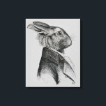 Rabbit Porträtt-profil Canvastryck<br><div class="desc">Djur och natur</div>